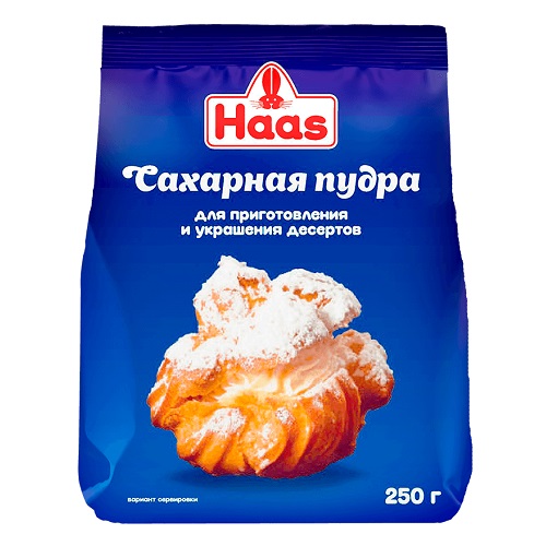 Haas сахарная пудра, 250 гр Haas сахарная пудра, 250 гр